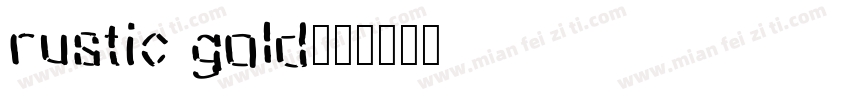 rustic gold字体转换
